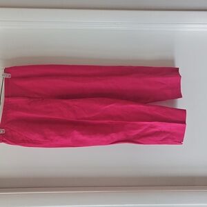 Laura Ashley Pants Womens Sz 6 Fuscha Linen